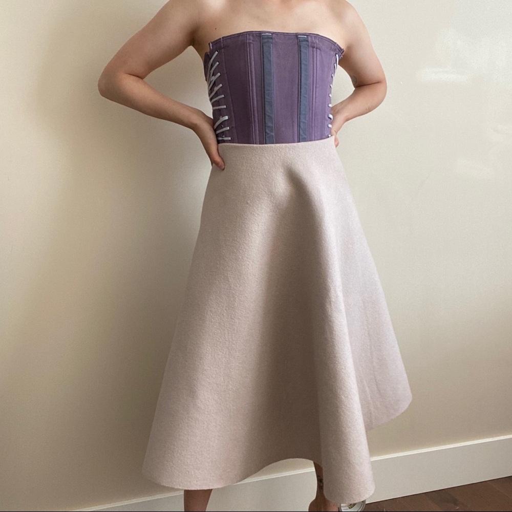 Blush Flare A Line Skirt